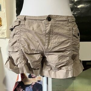 🦋 Y2K Ruched Cargo Mini Shorts 🦋